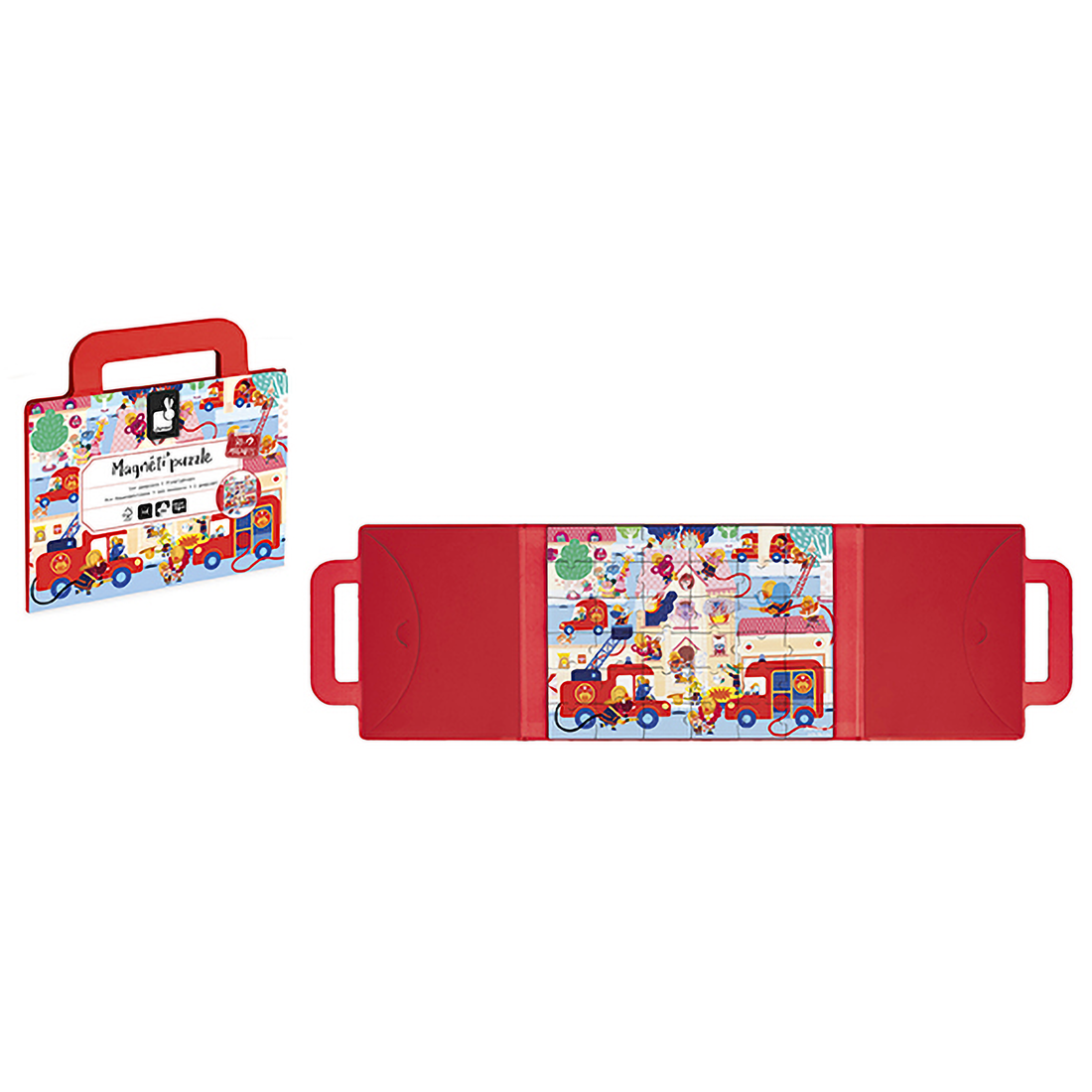 Magnéti'puzzles Pompiers - Janod vue 2