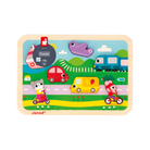 Puzzle Chunky Véhicules : Apprentissage ludique Casse-têtes- Boutique LeoLudo