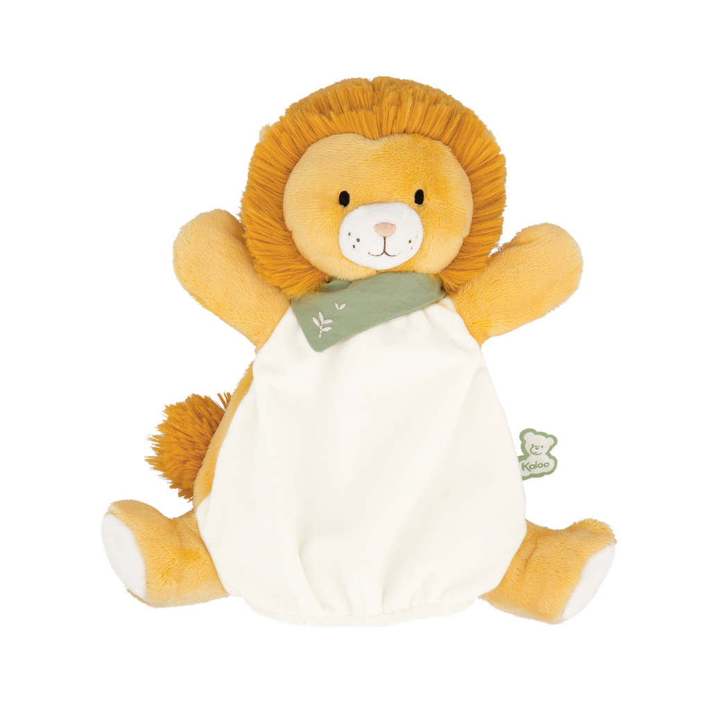 Doudou marionnette lion Nougat-Kaloo-Boutique LeoLudo