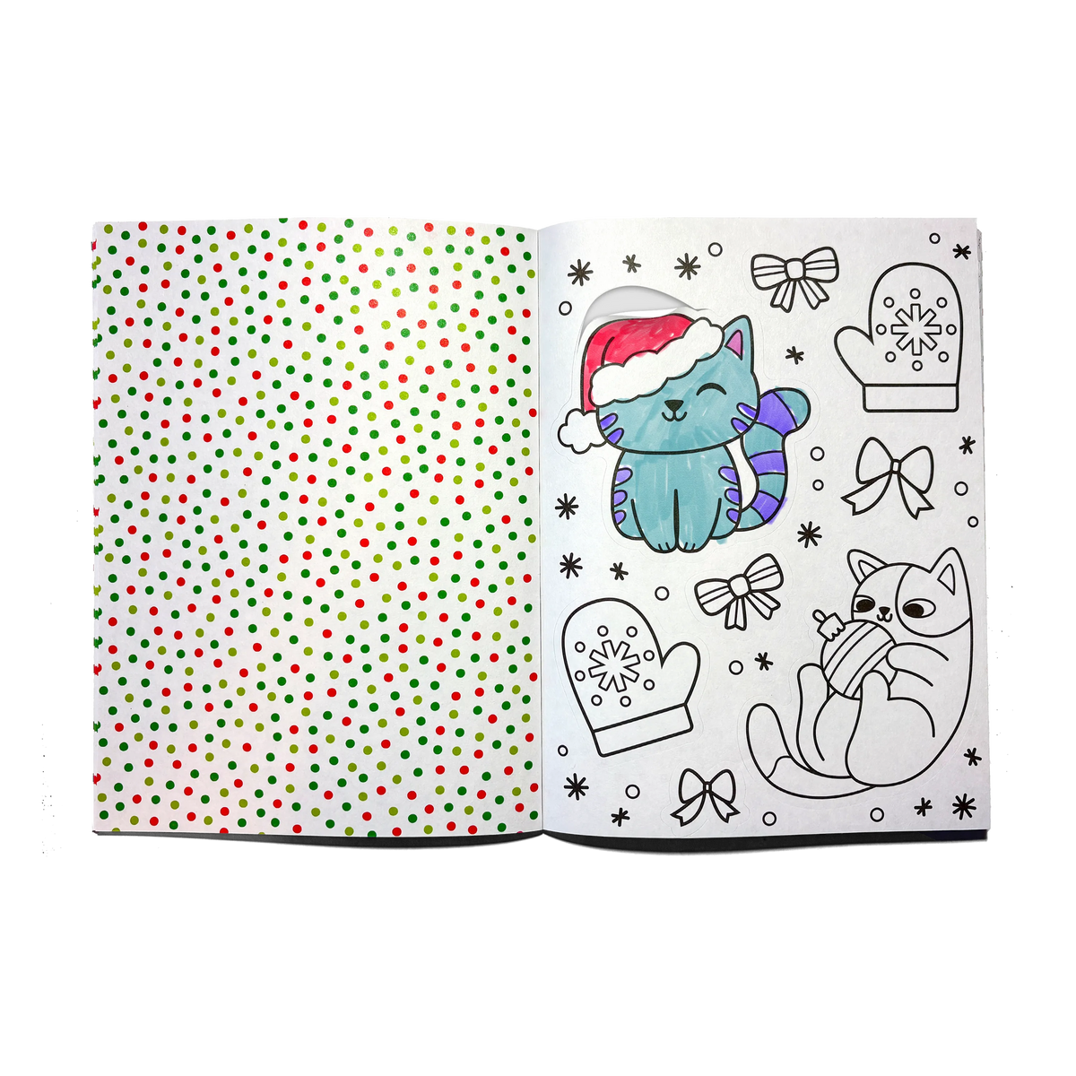 Cahier d'autocollants à colorier Stickiville - Jolly Cheer Doodles - OOLY - Boutique LeoLudo
