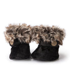 Bottines d'hiver en Minky avec fourrure pour bébé Onyx - Petit Coulou - Boutique LeoLudo