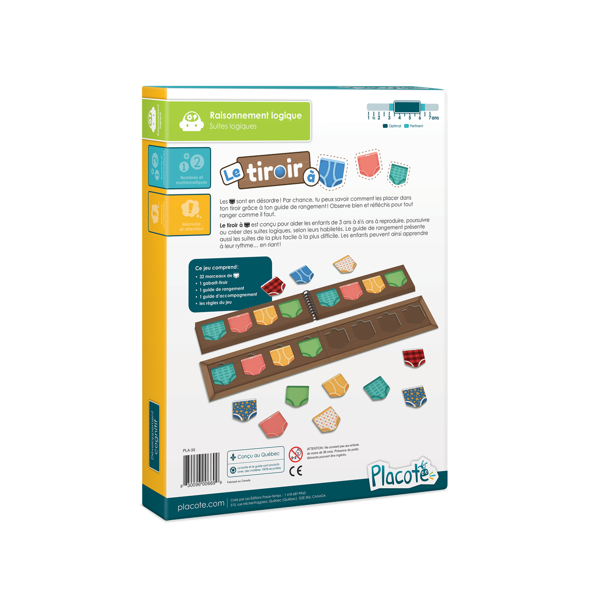 Le tiroir à bobettes-Placote-Boutique LeoLudo