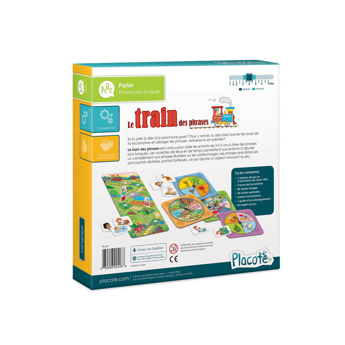 Le train des phrases-Placote-Boutique LeoLudo