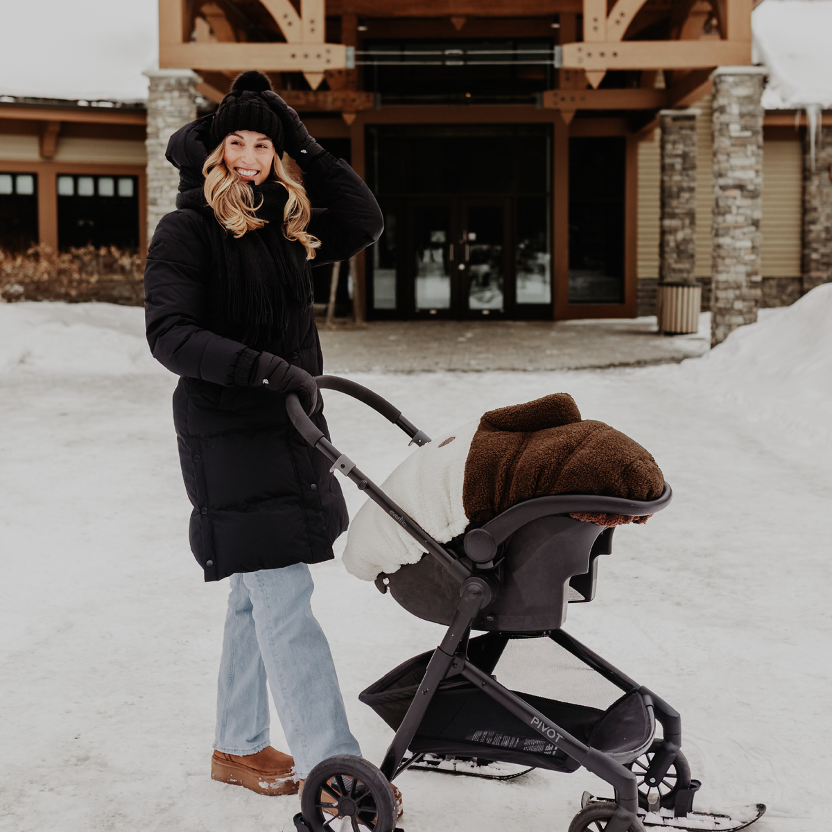 Housse hiver pour siège d'auto Collection Sherpa Whistler - Petit Coulou - Boutique LeoLudo