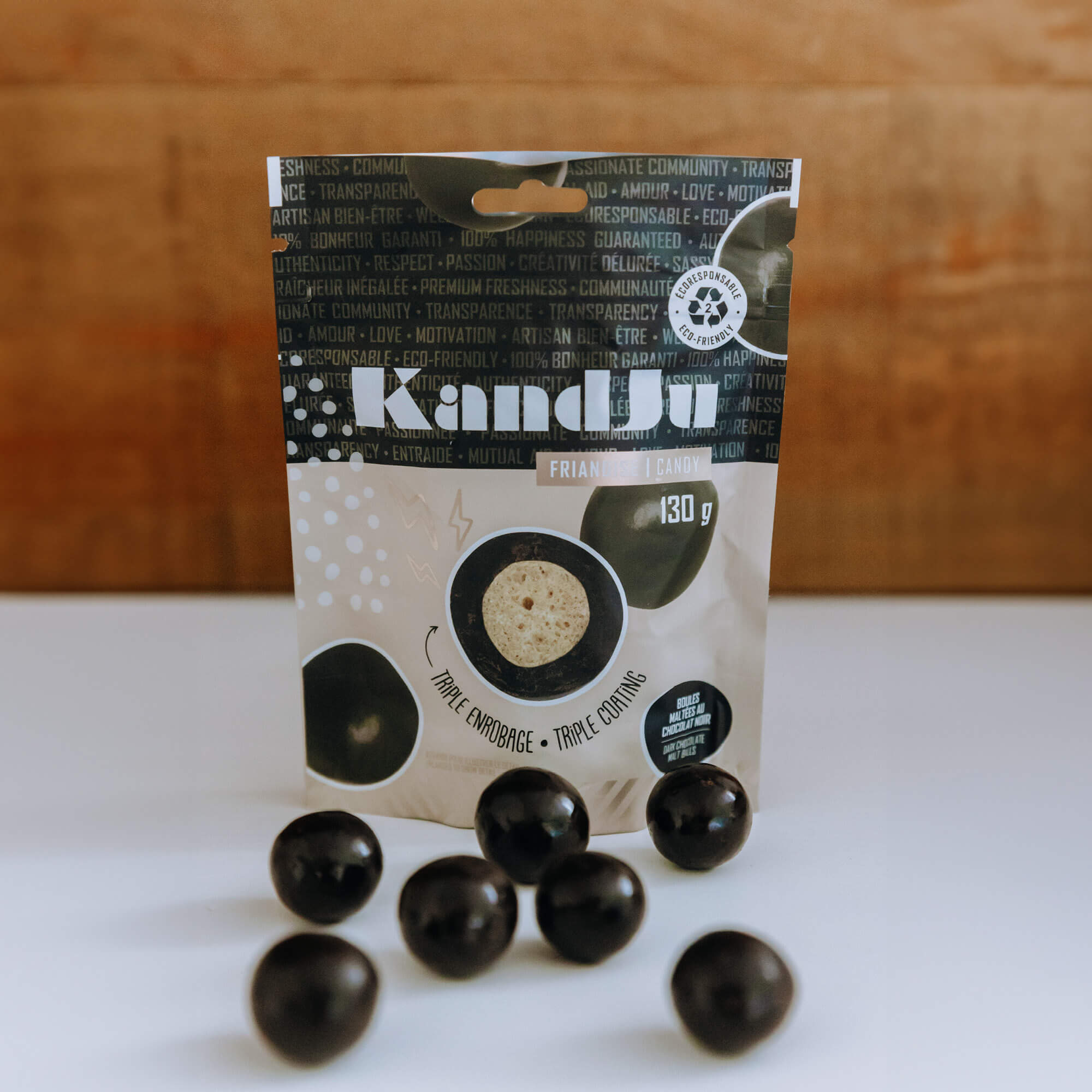 Boules maltées au chocolat noir (130 g) - KandJu - Boutique LeoLudo