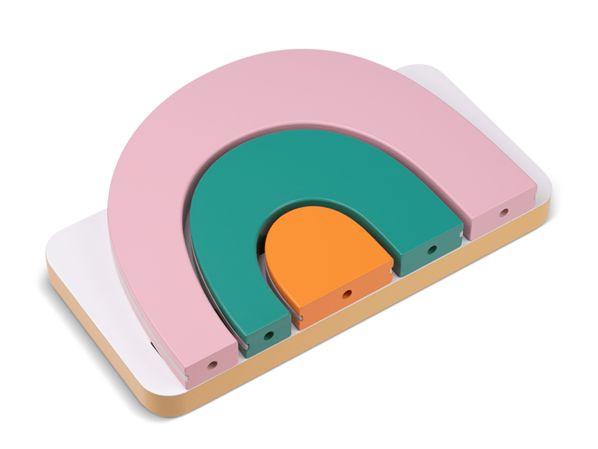 Étagère arc-en-ciel – détails