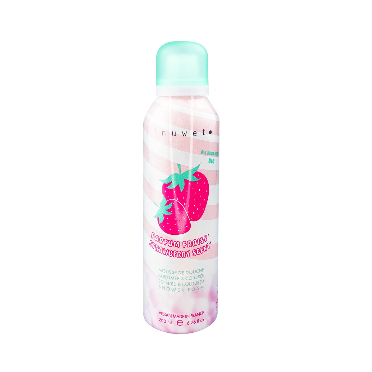 Mousse de douche Fraise 200ml - inuwet