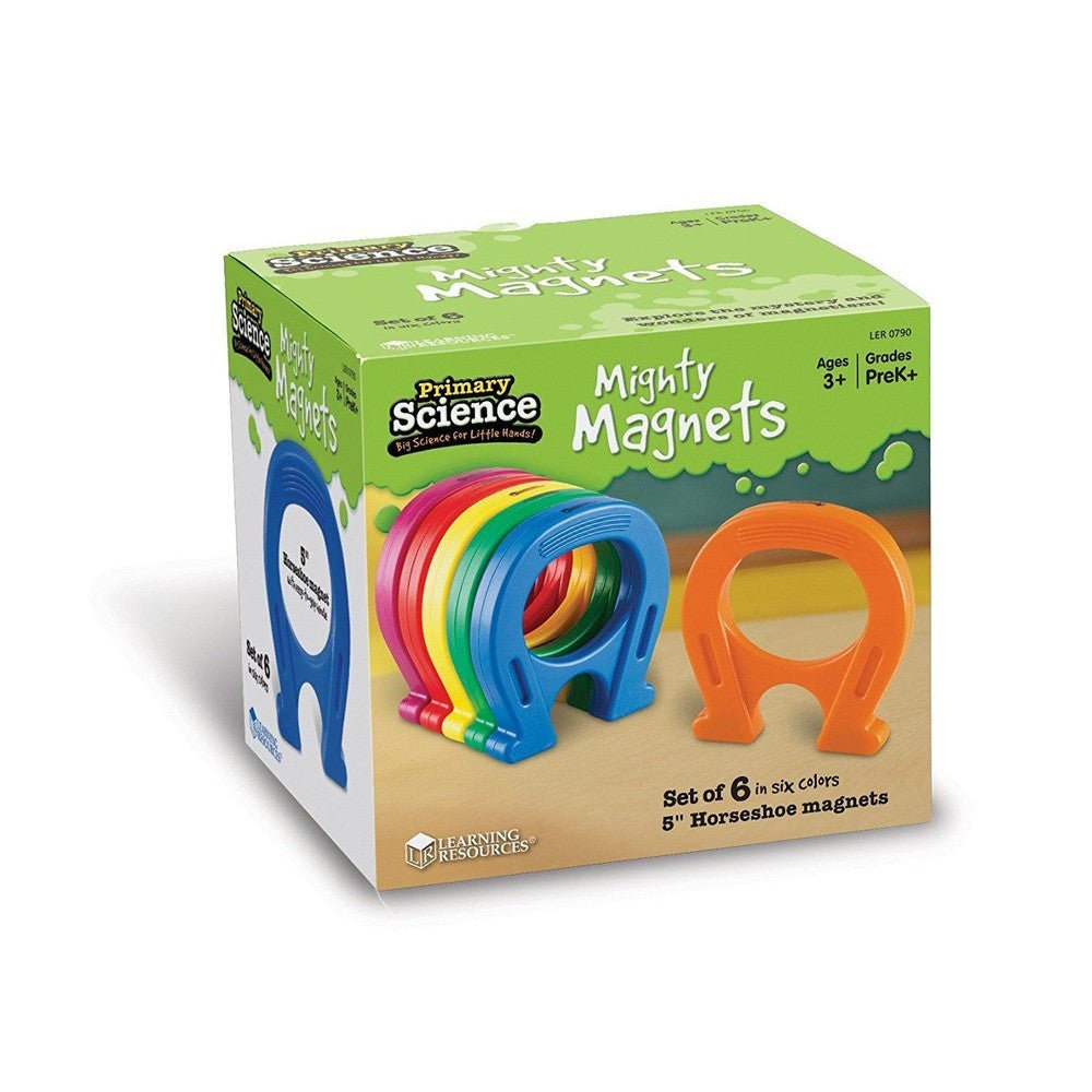 Aimants puissants Primary Science (6 pcs) - Jeux scientifiques - Boutique LeoLudo - Learning Resources