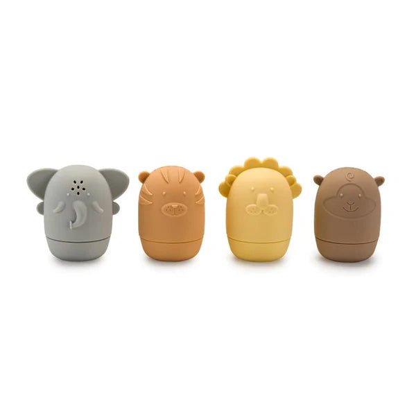 Animaux gicleurs d'eau en silicone - Jouets de bain - Boutique LeoLudo - noüka