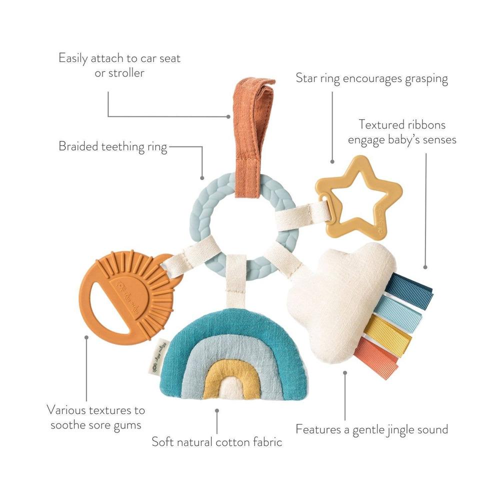 Anneau d’activités de dentition bébé – Bitzy Busy Ring™ - Jouets de dentition - Boutique LeoLudo - Itzy Ritzy Canada