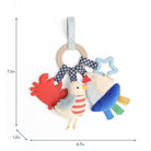 Anneau d’activités sensoriel bébé nautique – Bitzy Busy Ring - Jouets de dentition - Boutique LeoLudo - Itzy Ritzy Canada