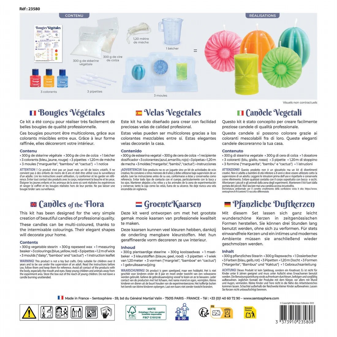 Atelier de bougies végétales -Art & bricolage- Boutique LeoLudo-SentoSphere