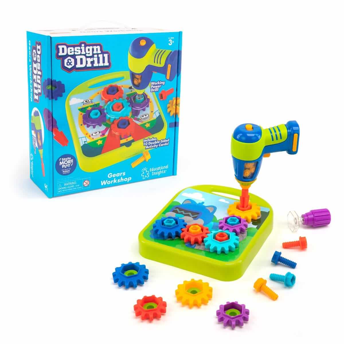 Atelier de conception d'engrenages Design & Drill - Jeux d'assemblage - Boutique LeoLudo - Educational Insights