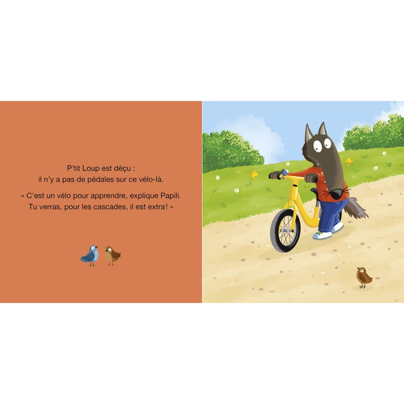 Livre - P'tit Loup fait du vélo-Auzou-Boutique LeoLudo