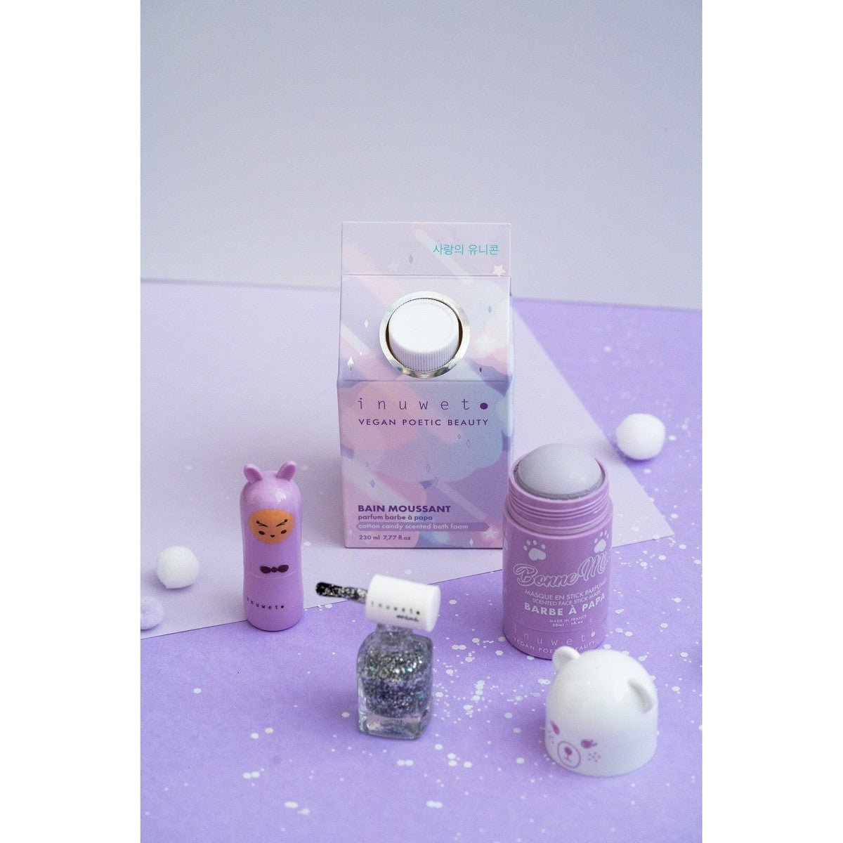 Bain moussant - Barbe à papa - Soins et hygiène - Boutique LeoLudo - inuwet