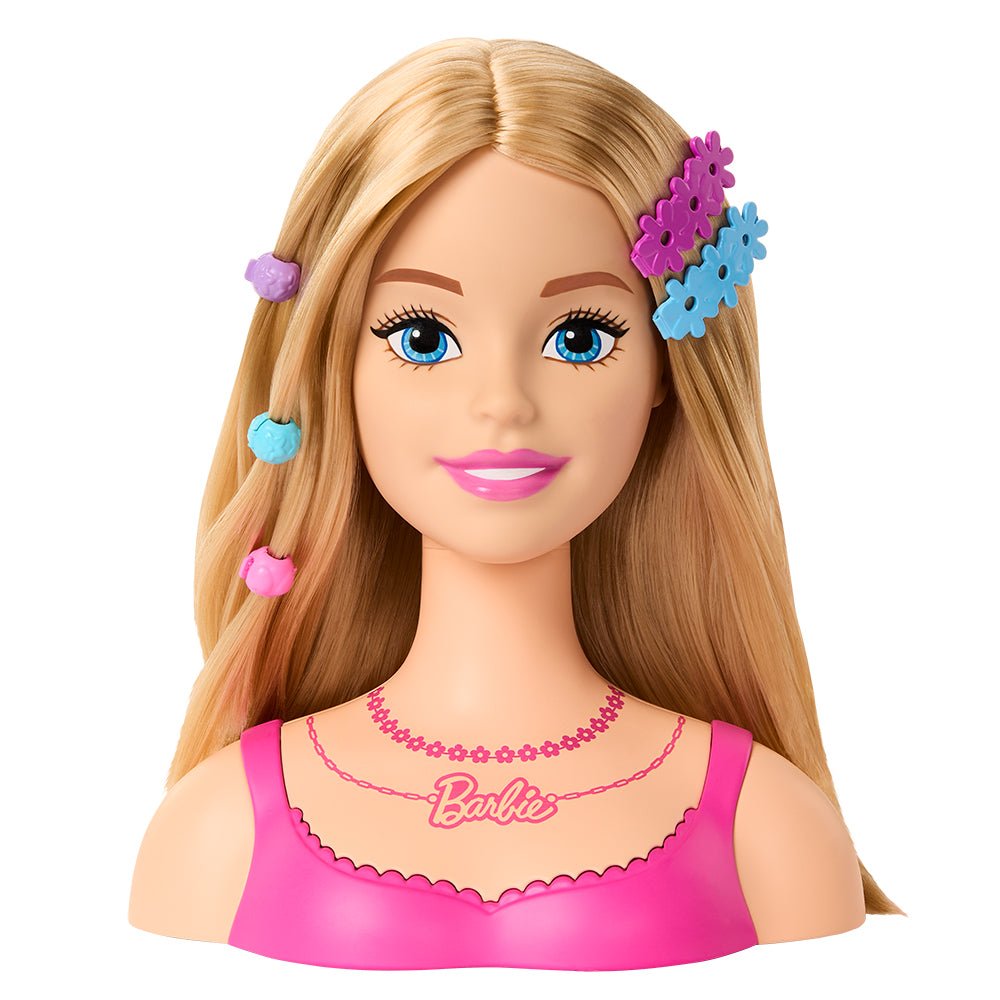 Barbie – Tête à coiffer avec 20 accessoires -Poupées- Boutique LeoLudo-Mattel
