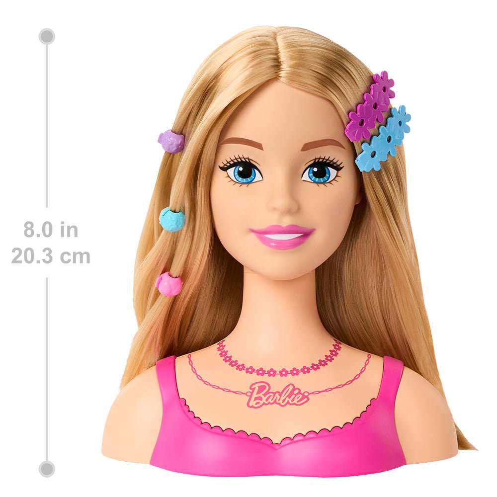 Barbie – Tête à coiffer avec 20 accessoires -Poupées- Boutique LeoLudo-Mattel