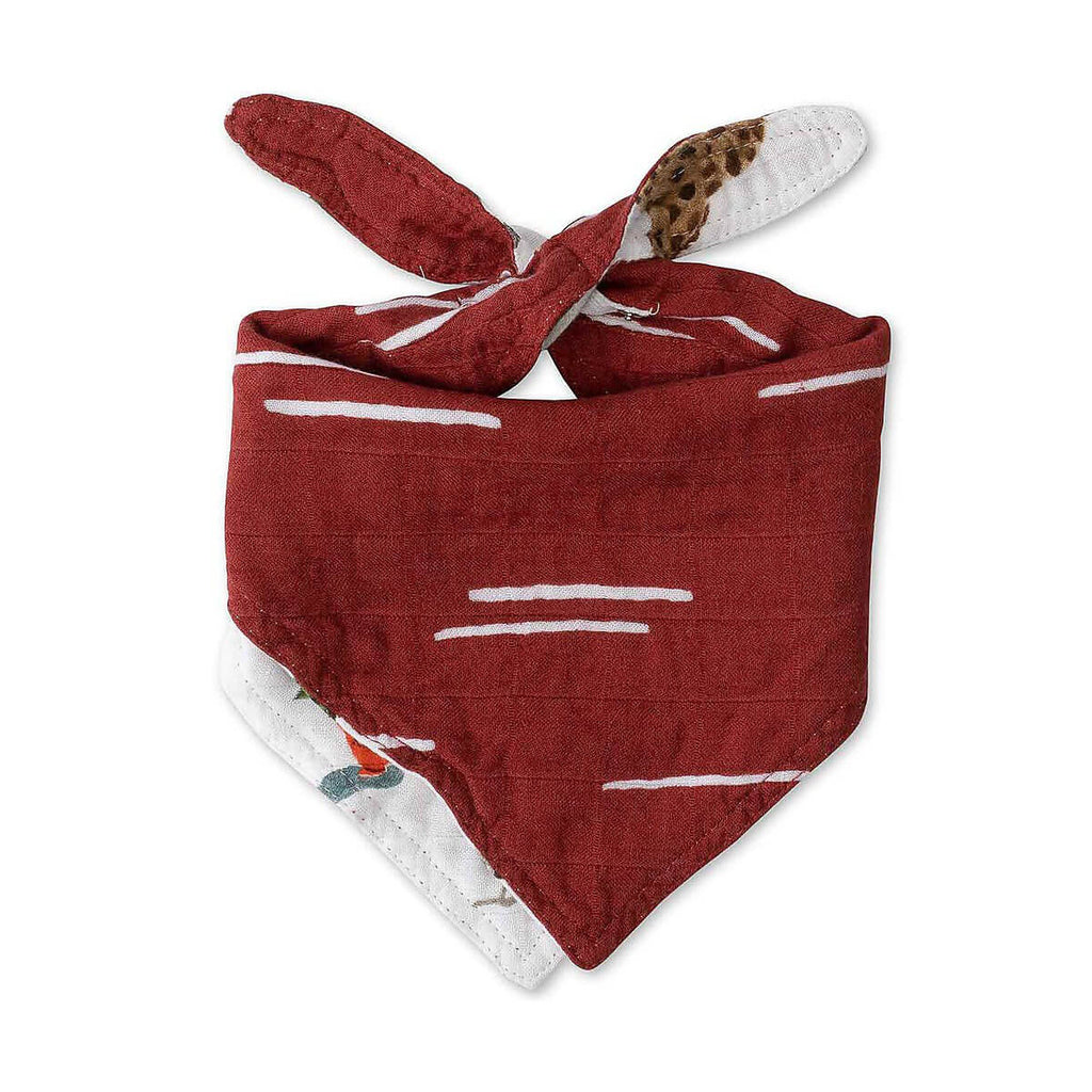 Bavoir bandana réversible en mousseline deluxe - Safari Social-Little Unicorn-Boutique LeoLudo