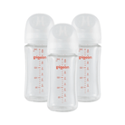 Biberons en verre Pigeon 8oz (paquet de 3) tétine M -Biberons- Boutique LeoLudo-Pigeon