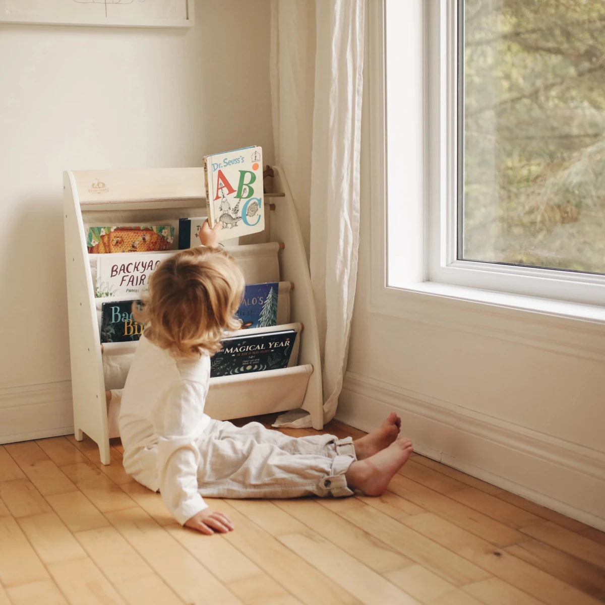 Bibliothèque Sling montessori en bois – Kinderfeets - Meubles - Boutique LeoLudo - Kinderfeets