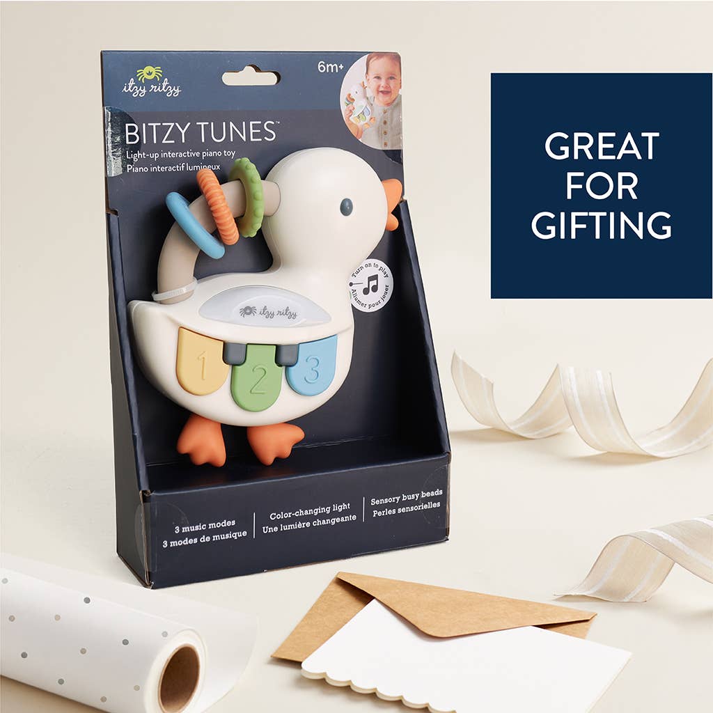 Bitzy Tunes™ – Piano musical interactif lumineux -Jouets d'éveil- Boutique LeoLudo-Itzy Ritzy Canada