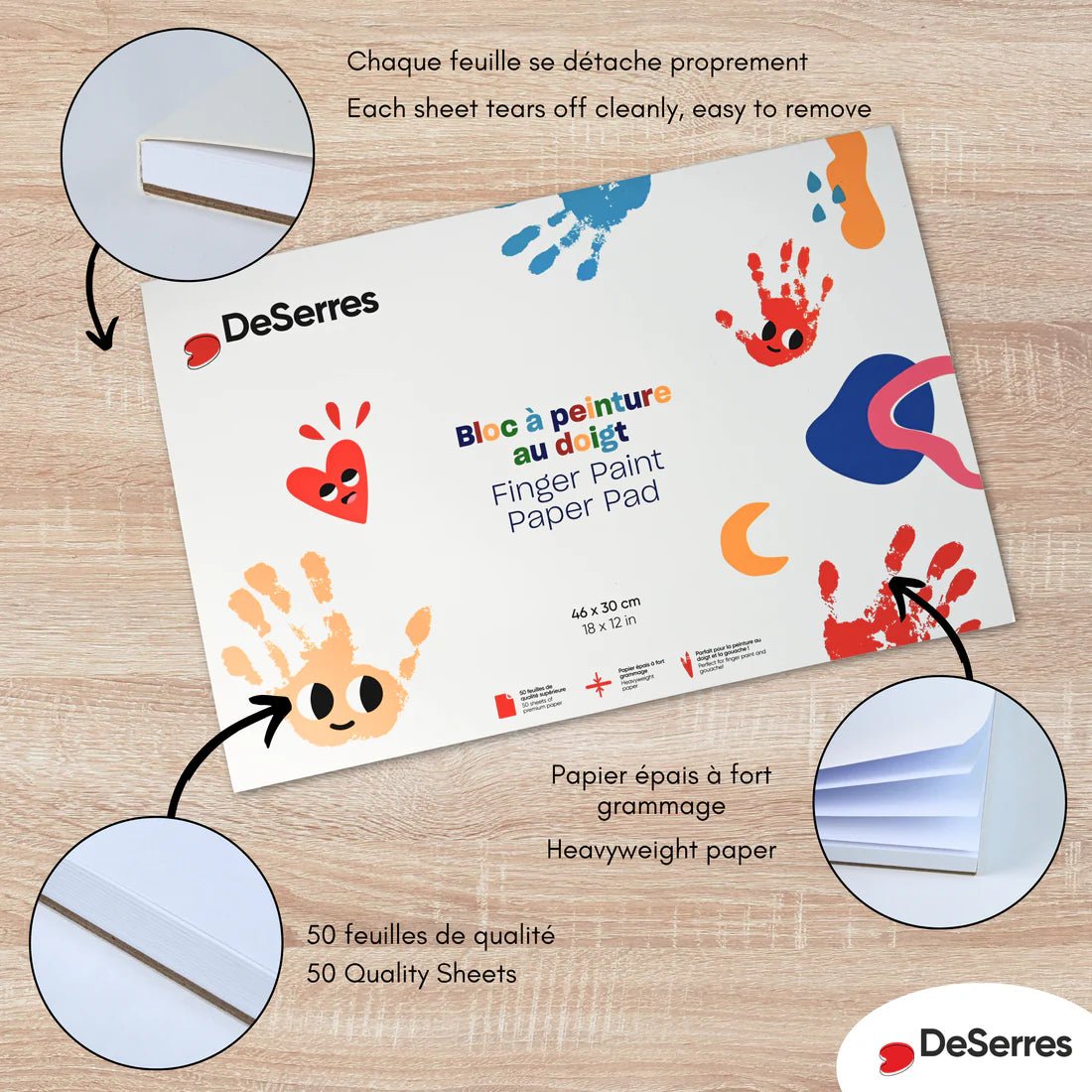 Bloc à peinture à doigt pour enfants - Art & bricolage - Boutique LeoLudo - DeSerres