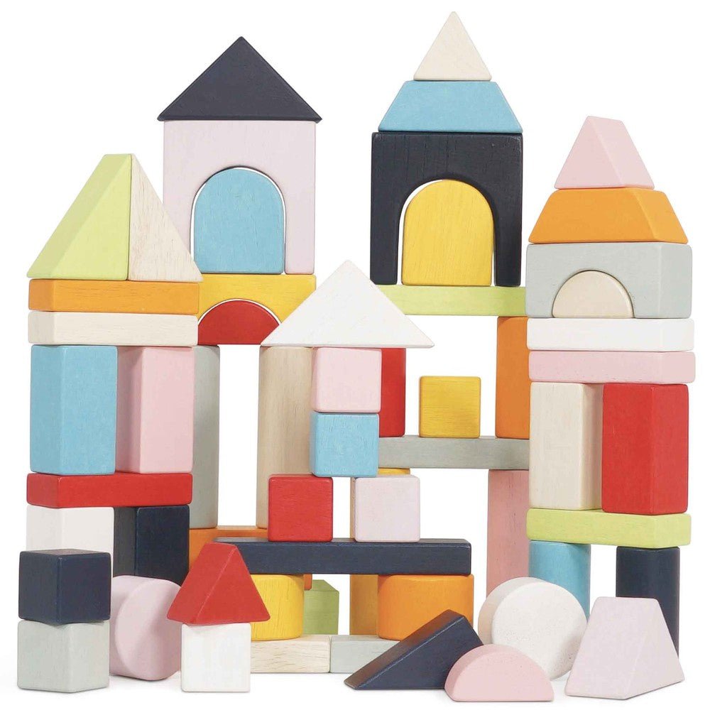 Blocs de construction en bois (60 pcs) - Jeux de construction - Boutique LeoLudo - Le Toy Van