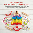 Blocs évolutifs Grow - with - Me – Hape - Jeux de construction - Boutique LeoLudo - Hape