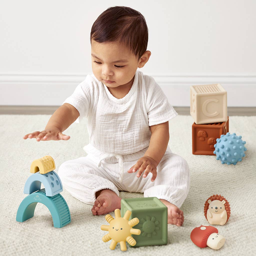 Blocs sensoriels bébé à empiler – Itzy Blocks™ - Jouets d'éveil - Boutique LeoLudo - Itzy Ritzy Canada