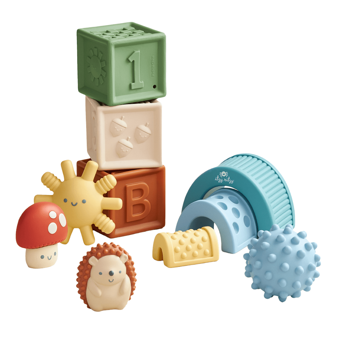 Blocs sensoriels bébé à empiler – Itzy Blocks™ - Jouets d'éveil - Boutique LeoLudo - Itzy Ritzy Canada