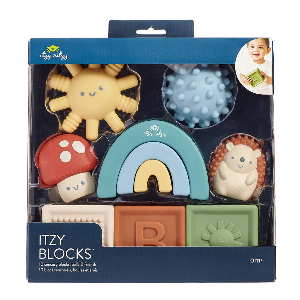 Blocs sensoriels bébé à empiler – Itzy Blocks™ - Jouets d'éveil - Boutique LeoLudo - Itzy Ritzy Canada