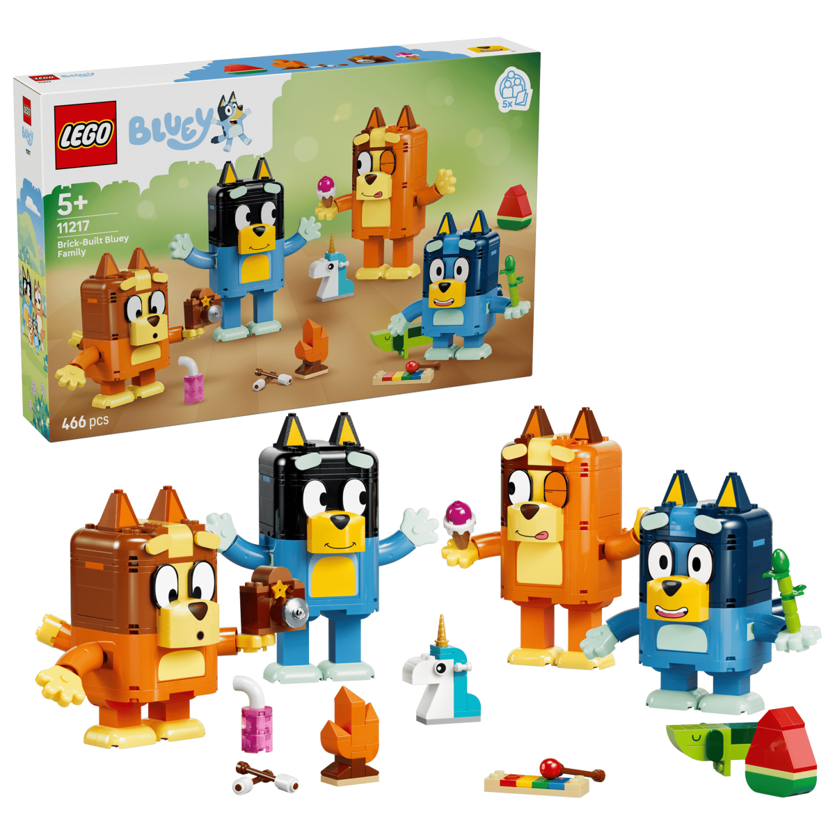 Bluey - Famille à construire (466 pcs.) – LEGO® -Ensembles de jeu- Boutique LeoLudo-LEGO