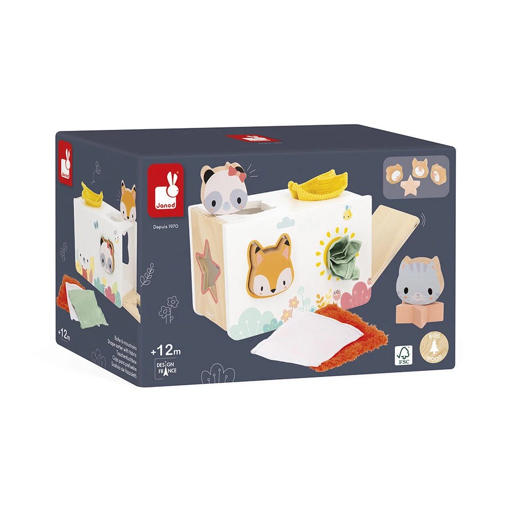 Boîte à mouchoirs sensorielle Pure - Jouets d'éveil - Boutique LeoLudo - Janod