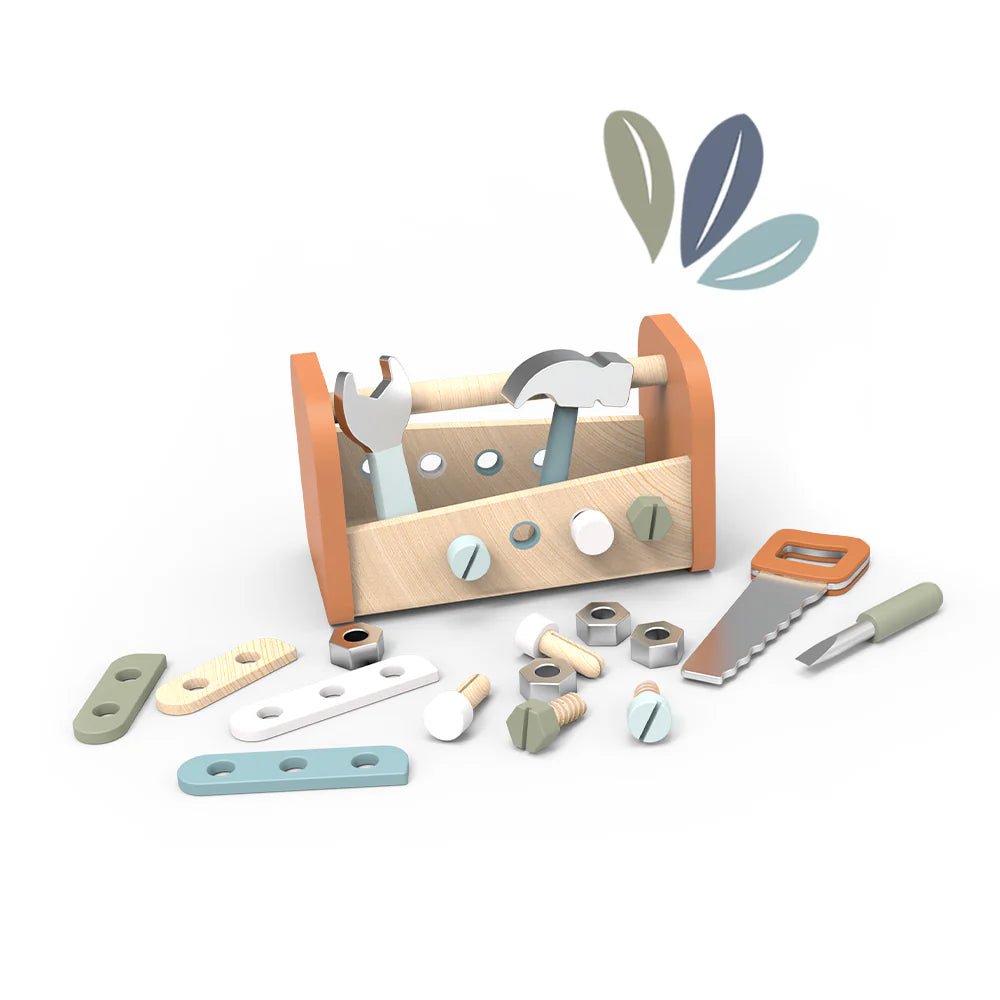 Boîte à outils et établi 2 - en - 1 en bois - Jouets d'imitation - Boutique LeoLudo - Speedy Monkey