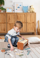 Boîte à outils et établi 2 - en - 1 en bois - Jouets d'imitation - Boutique LeoLudo - Speedy Monkey