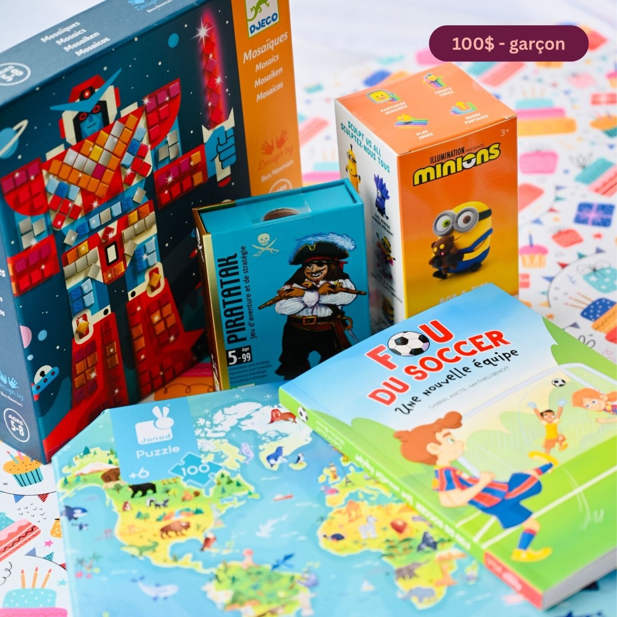 Boîte cadeaux d'anniversaire 5-7 ans -Ensembles cadeaux- Boutique LeoLudo-LeoLudo