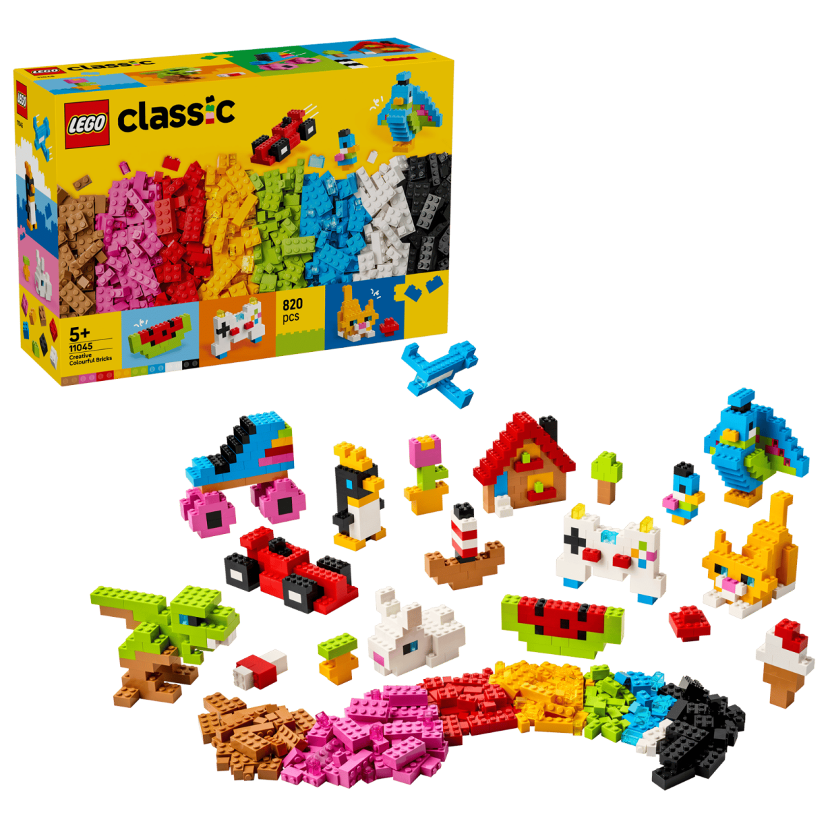 Boîte de briques créatives colorées (820 pcs.) – LEGO® Classic -Jeux de construction- Boutique LeoLudo-LEGO