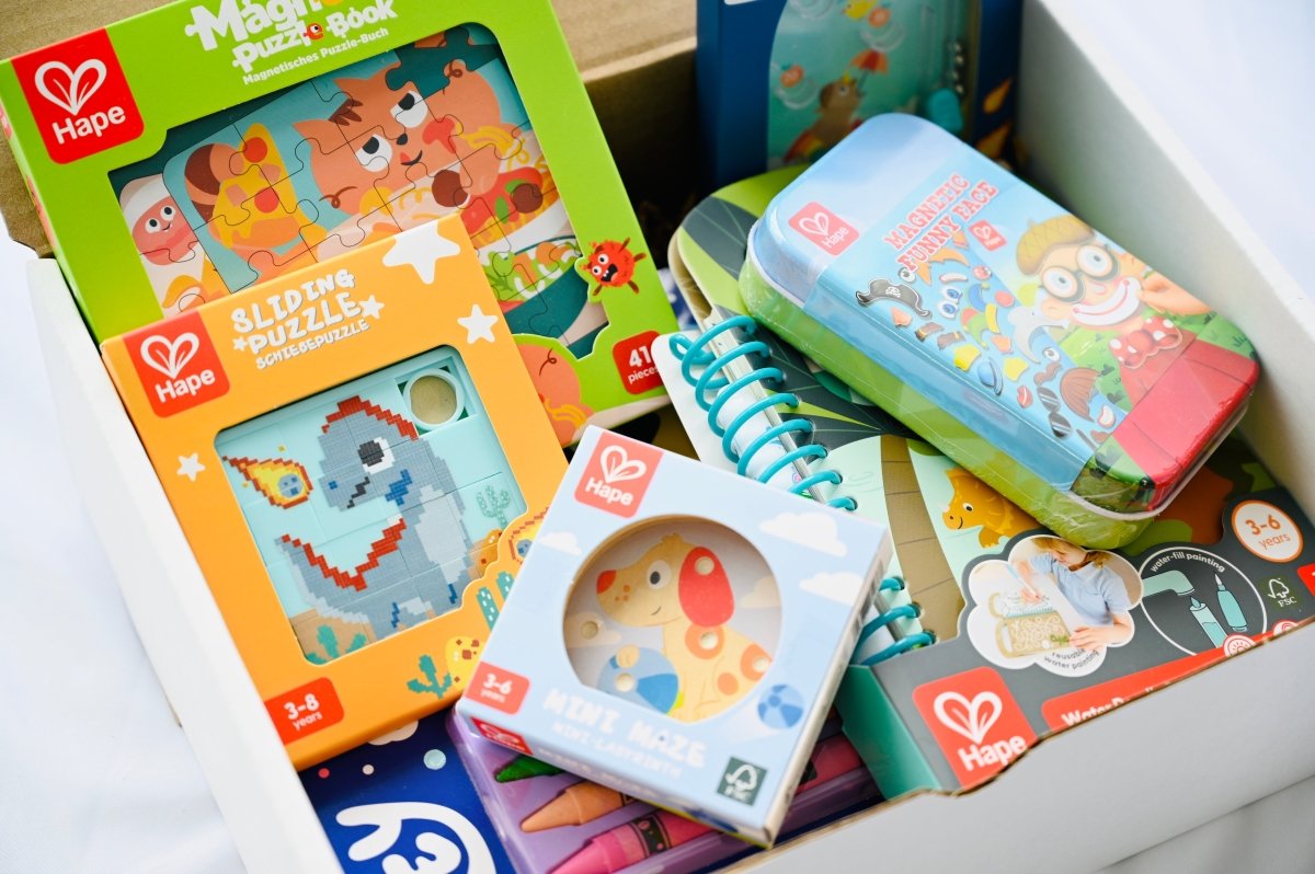 Boîte voyage 3-7 ans – Activités sans écran -Jeux magnétiques- Boutique LeoLudo-Hape