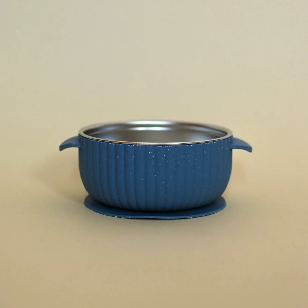 Bol en acier inoxydable avec succion en silicone - Indigo - Alimentation & repas - Boutique LeoLudo - Minika