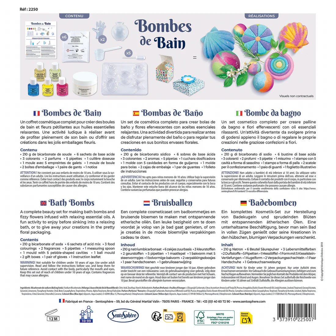 Bombes de bain -Art & bricolage- Boutique LeoLudo-SentoSphere