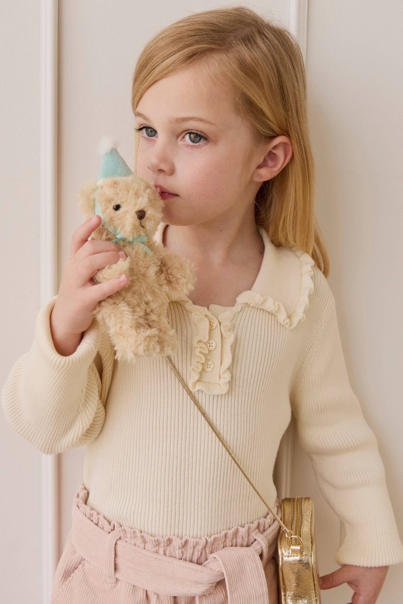 Breloque pour sac - Arthur l'ours de fête - Sky - Snuggle Bunnies -Peluches- Boutique LeoLudo-Snuggle Bunnies