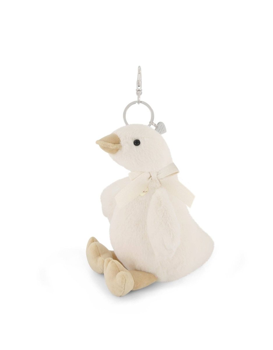 Breloque pour sac - Rose le canard avec boucle - Snuggle Bunnies - Peluches - Boutique LeoLudo - Snuggle Bunnies