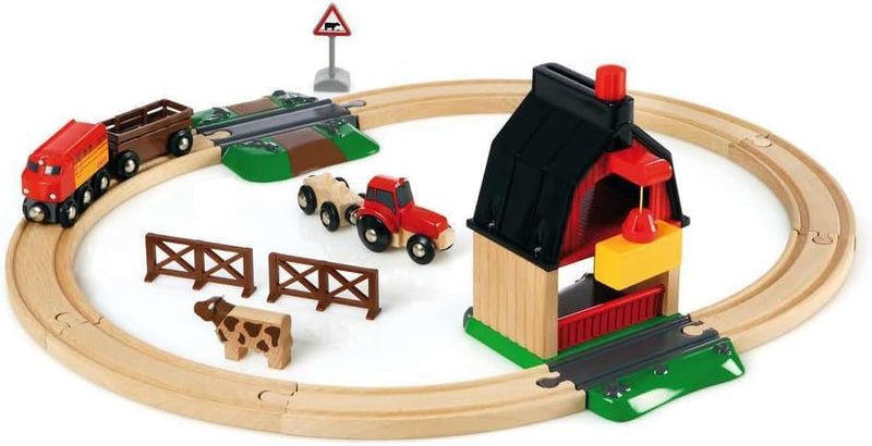BRIO Ensemble ferroviaire Ferme (20 pcs) -Jeux de construction- Boutique LeoLudo-Brio