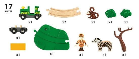 BRIO Ensemble ferroviaire Safari (17 pcs) -Jeux de construction- Boutique LeoLudo-Brio