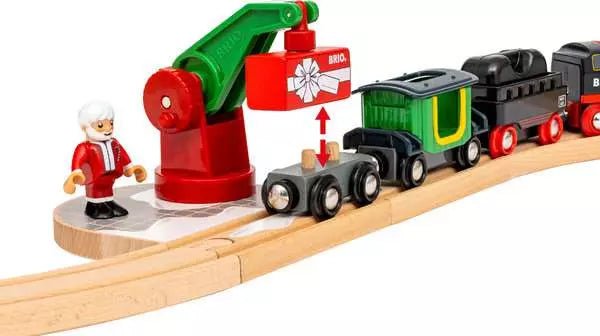 BRIO Train à vapeur de Noël (26 pcs) -Jeux de construction- Boutique LeoLudo-Brio