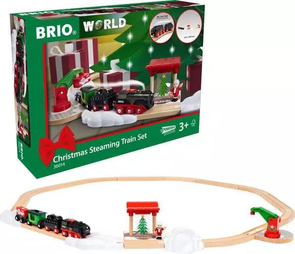 BRIO Train à vapeur de Noël (26 pcs) -Jeux de construction- Boutique LeoLudo-Brio