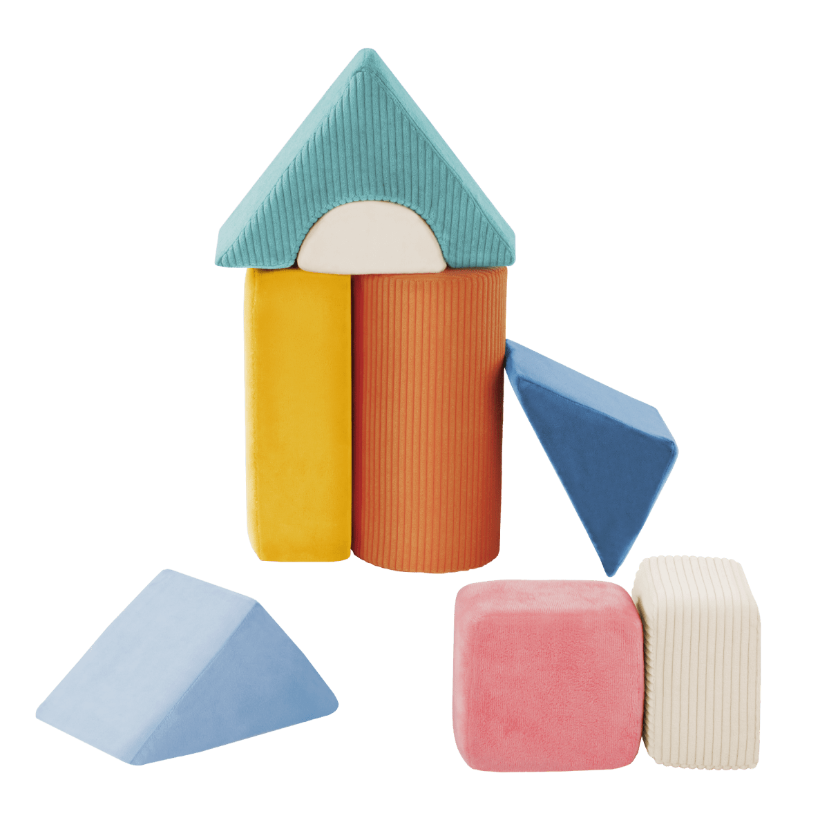 B.Toys - Tumble-y Towers™ Blocs sensoriels en mousse -Jouets sensoriels- Boutique LeoLudo-B. toys