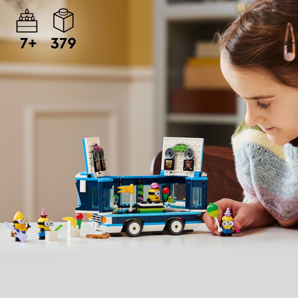 Bus musical de fête des Minions (379 pcs) - Jeux de construction - Boutique LeoLudo - LEGO