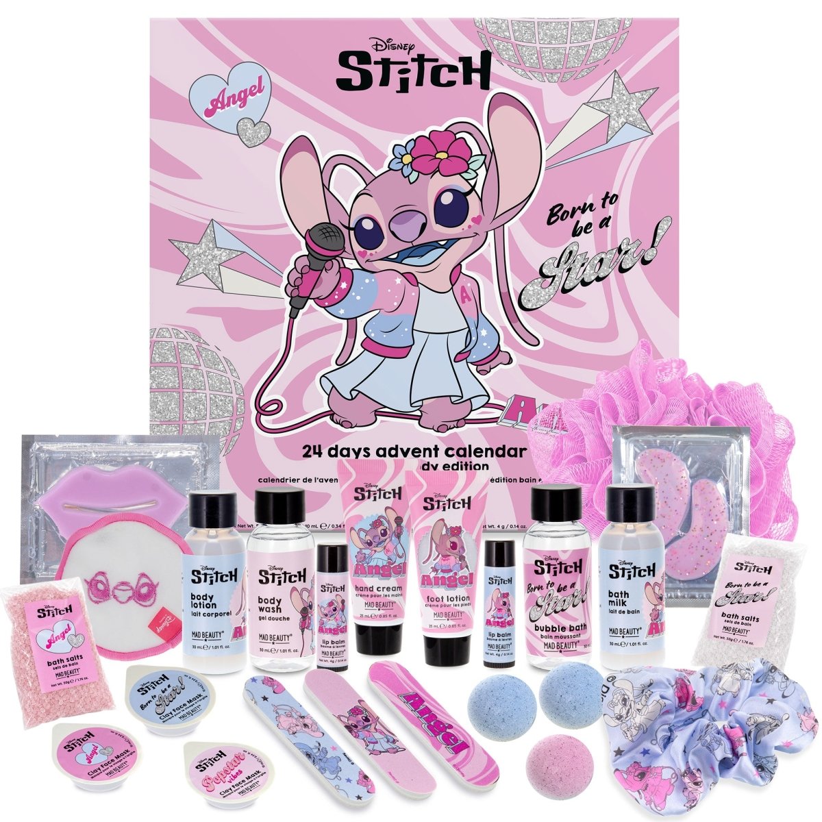 Calendrier de l'Avent Bain et Corps Disney Angel Popstar (24 jours) -Soins et hygiène- Boutique LeoLudo-Mad Beauty