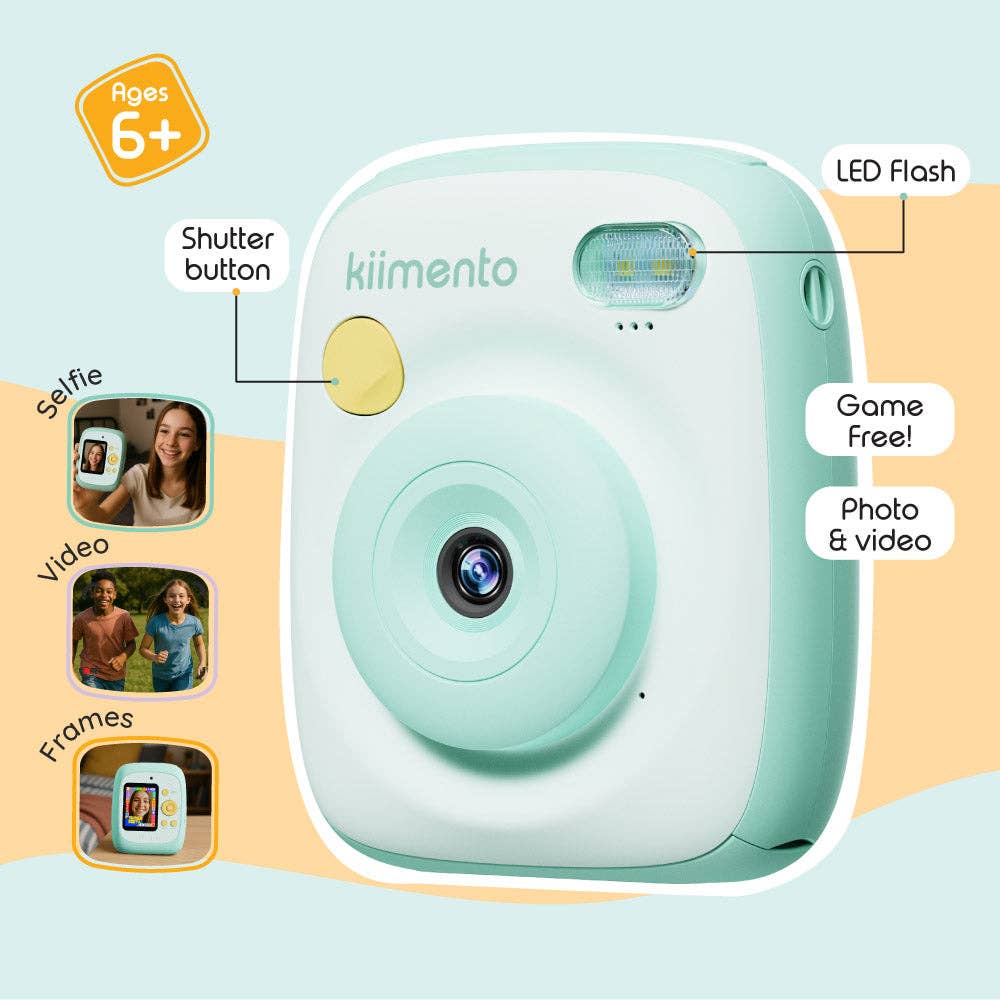 Caméra Instantanée Kiimento Print Pro – Modèle P2 Menthe - Jeux électroniques - Boutique LeoLudo - kiimento (formerly Kidamento)